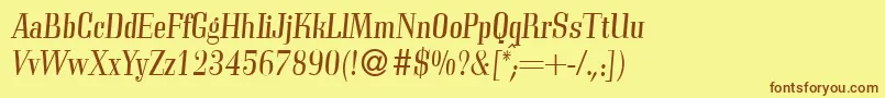 Подробнее о шрифте C794RomanItalic Шрифт C794RomanItalic – коричневые шрифты на жёлтом фоне