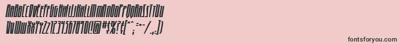 Шрифт HighriseBbItalic – чёрные шрифты на розовом фоне