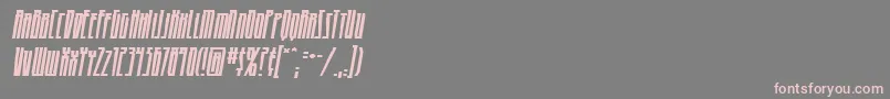 HighriseBbItalic Font – Pink Fonts on Gray Background