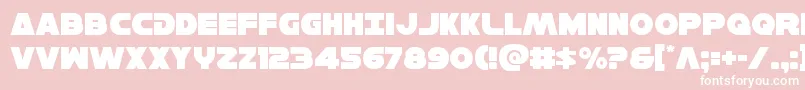 Hansolov3 Font – White Fonts on Pink Background