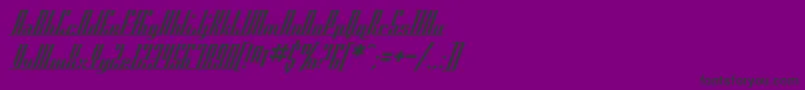 SfAmericanaDreams Font – Black Fonts on Purple Background