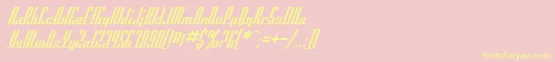 SfAmericanaDreams Font – Yellow Fonts on Pink Background