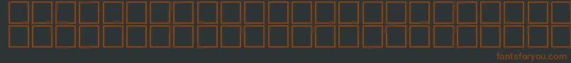 Шрифт McsFarisyEU3D. – коричневые шрифты на чёрном фоне