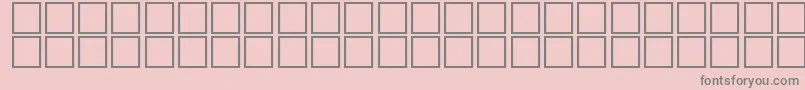 McsFarisyEU3D. Font – Gray Fonts on Pink Background