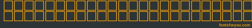 Шрифт McsFarisyEU3D. – оранжевые шрифты на чёрном фоне