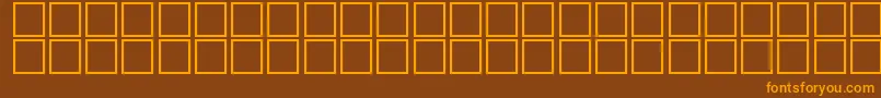 Шрифт McsFarisyEU3D. – оранжевые шрифты на коричневом фоне