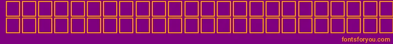 Шрифт McsFarisyEU3D. – оранжевые шрифты на фиолетовом фоне