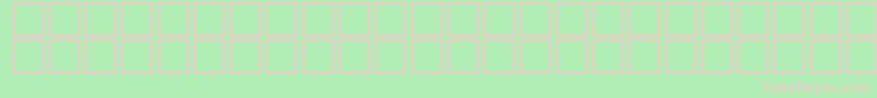 Czcionka McsFarisyEU3D. – różowe czcionki na zielonym tle