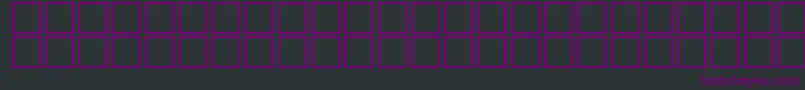 フォントMcsFarisyEU3D. – 黒い背景に紫のフォント