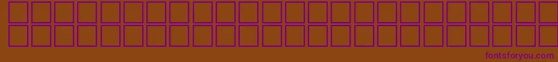 McsFarisyEU3D. Font – Purple Fonts on Brown Background