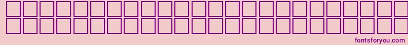 フォントMcsFarisyEU3D. – ピンクの背景に紫のフォント
