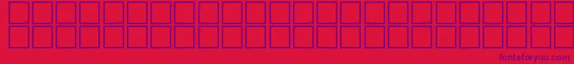 McsFarisyEU3D.-fontti – violetit fontit punaisella taustalla