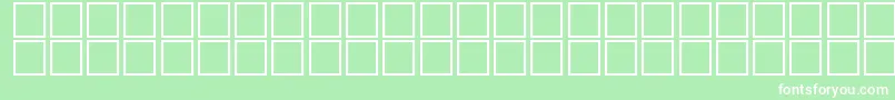 フォントMcsFarisyEU3D. – 緑の背景に白い文字