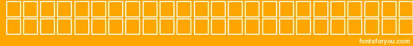 McsFarisyEU3D. Font – White Fonts on Orange Background