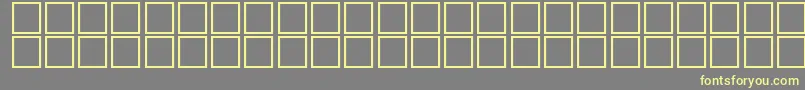 McsFarisyEU3D. Font – Yellow Fonts on Gray Background