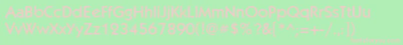 KabelettMedium Font – Pink Fonts on Green Background