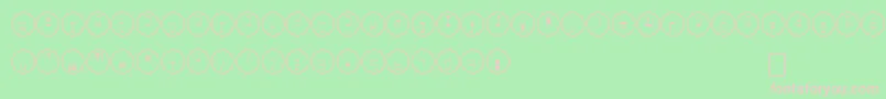 Czcionka QВ° – różowe czcionki na zielonym tle
