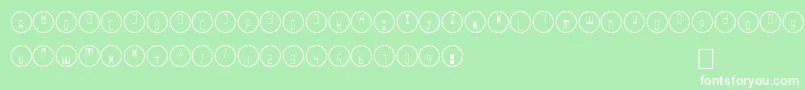 QВ° Font – White Fonts on Green Background