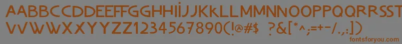 ChvladFont Font – Brown Fonts on Gray Background