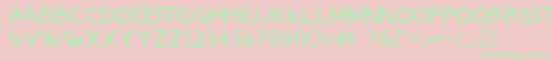 ChvladFont Font – Green Fonts on Pink Background