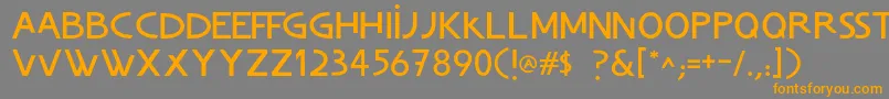 ChvladFont Font – Orange Fonts on Gray Background