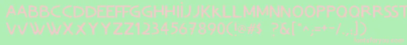 ChvladFont Font – Pink Fonts on Green Background