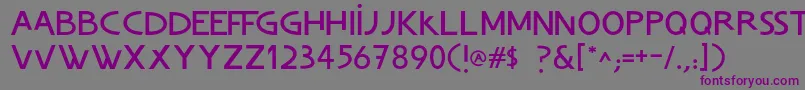 ChvladFont Font – Purple Fonts on Gray Background