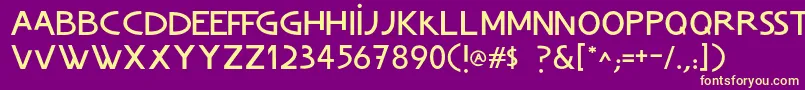 ChvladFont Font – Yellow Fonts on Purple Background