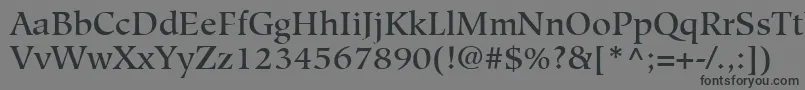 HiroshigeLtMedium Font – Black Fonts on Gray Background