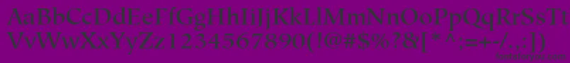 HiroshigeLtMedium Font – Black Fonts on Purple Background