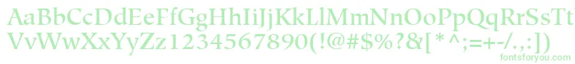 HiroshigeLtMedium-fontti – vihreät fontit