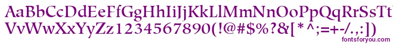 Шрифт HiroshigeLtMedium – фиолетовые шрифты