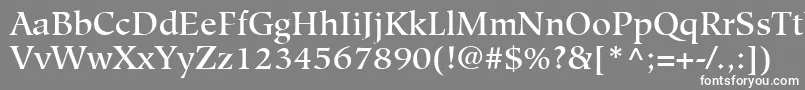 HiroshigeLtMedium Font – White Fonts on Gray Background