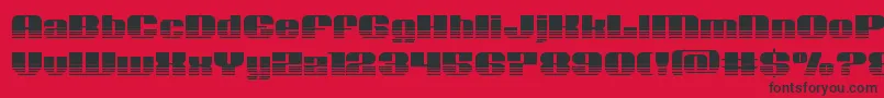 fuente Nolocontendrehalf – Fuentes Negras Sobre Fondo Rojo