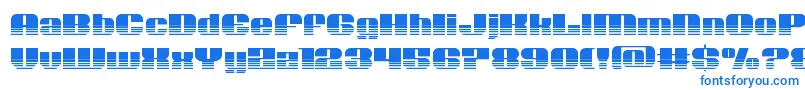 Nolocontendrehalf Font – Blue Fonts on White Background