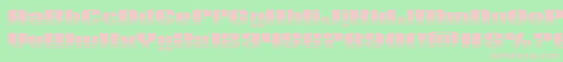 Nolocontendrehalf Font – Pink Fonts on Green Background