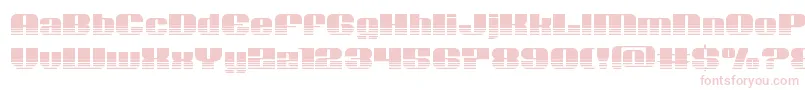 Nolocontendrehalf-Schriftart – Rosa Schriften auf weißem Hintergrund