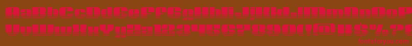Nolocontendrehalf Font – Red Fonts on Brown Background