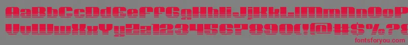 Nolocontendrehalf Font – Red Fonts on Gray Background