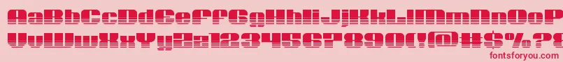 Nolocontendrehalf Font – Red Fonts on Pink Background