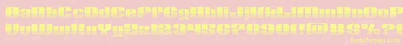 Nolocontendrehalf Font – Yellow Fonts on Pink Background