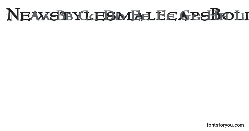 Schriftart NewstylesmallcapsBold – Alphabet, Zahlen, spezielle Symbole
