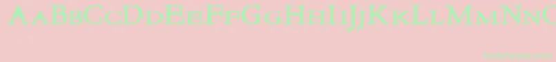 NewstylesmallcapsBold Font – Green Fonts on Pink Background