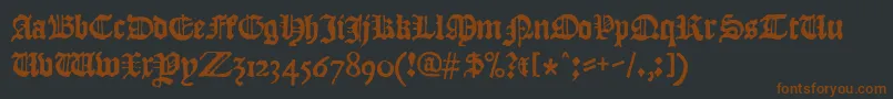 Jblack-fontti – ruskeat fontit mustalla taustalla