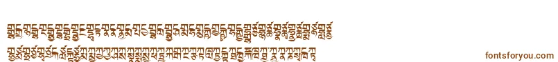 Tibetanmachineweb2 Font – Brown Fonts on White Background