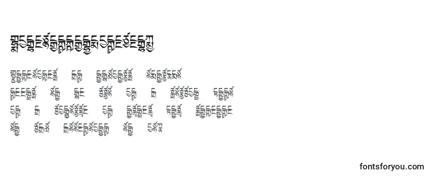 Schriftart Tibetanmachineweb2