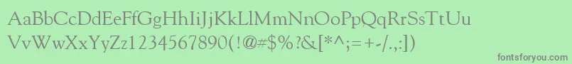 Police RobertaRegular – polices grises sur fond vert