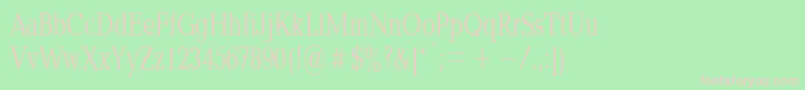 Baltica70n Font – Pink Fonts on Green Background