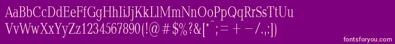 Baltica70n Font – Pink Fonts on Purple Background