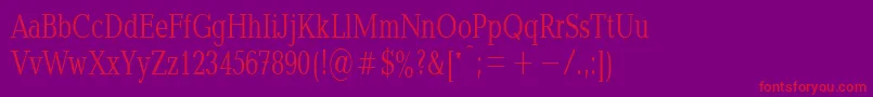 Baltica70n Font – Red Fonts on Purple Background